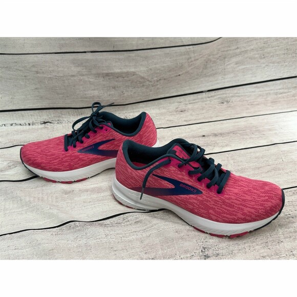 Brooks Launch 7 Women's Running Shoes Pink/Teal Size 10 Medium B - Picture 2 of 12